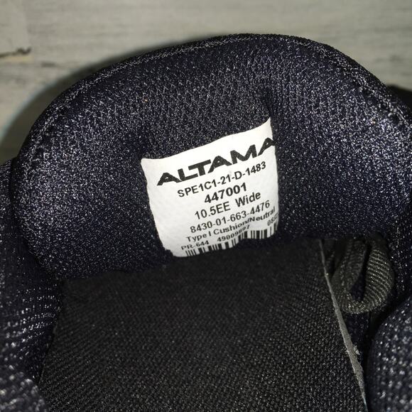 Altama Running Shoe Sneakers Mens 10.5 EE Wide Black NWOT Tactical Crossfit - Picture 5 of 10